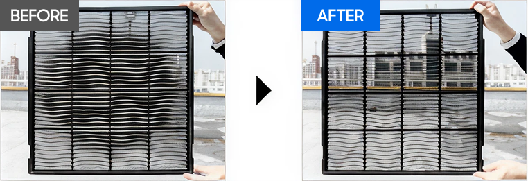 필터 BEFORE / 필터 AFTER